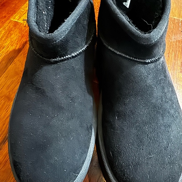 Olivia & Kate Shoes - Women's Black Platform Ankle Boots